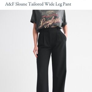 Abercrombie Sloane Tailored Wide Leg Pant